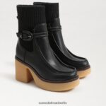 Sam Edelman Sidney Bootie Frauen schwarzes Leder Schuhwerk 2P8JNV873