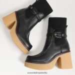 Sam Edelman Sidney Bootie Frauen schwarzes Leder Schuhwerk 2P8JNV873 - Image 7