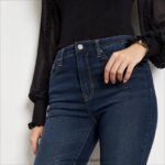 Sam Edelman Skinny-Hose mit hohem Bund Frauen makelloses Blau Bekleidung 2P8JNV1299 - Image 3