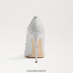 Sam Edelman Spitzer Deela-Absatz Frauen weiches Silber Schuhwerk 2P8JNV754 - Image 5