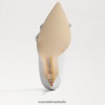 Sam Edelman Spitzer Deela-Absatz Frauen weiches Silber Schuhwerk 2P8JNV754 - Image 6