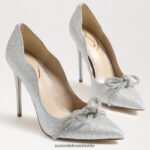 Sam Edelman Spitzer Deela-Absatz Frauen weiches Silber Schuhwerk 2P8JNV754 - Image 7