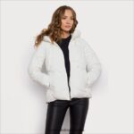 Sam Edelman Steppjacke mit Kissenkragen Frauen Eierschale Bekleidung 2P8JNV1121 - Image 3