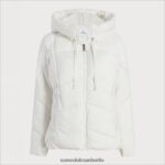 Sam Edelman Steppjacke mit Kissenkragen Frauen Eierschale Bekleidung 2P8JNV1121 - Image 5