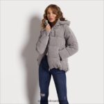 Sam Edelman Steppjacke mit Kissenkragen Frauen grau Bekleidung 2P8JNV1141