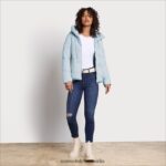 Sam Edelman Steppjacke mit Kissenkragen Frauen hellblau Bekleidung 2P8JNV1120