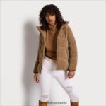 Sam Edelman Steppjacke mit Kissenkragen Frauen Kamel Bekleidung 2P8JNV1140