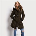 Sam Edelman Steppjacke mit Kissenkragen Frauen Loden Bekleidung 2P8JNV1127 - Image 3