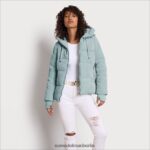 Sam Edelman Steppjacke mit Kissenkragen Frauen Mineral Bekleidung 2P8JNV1139 - Image 3