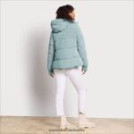 Sam Edelman Steppjacke mit Kissenkragen Frauen Mineral Bekleidung 2P8JNV1139 - Image 4