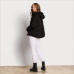 Sam Edelman Steppjacke mit Kissenkragen Frauen Schwarz Bekleidung 2P8JNV1123 - Image 4
