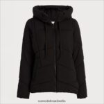 Sam Edelman Steppjacke mit Kissenkragen Frauen Schwarz Bekleidung 2P8JNV1123 - Image 5