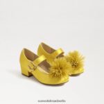 Sam Edelman Talia Mary Jane mit Blockabsatz Kinder Ocker Schuhwerk 2P8JNV1045