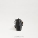 Sam Edelman Talia Mary Jane mit Blockabsatz Kinder schwarzes Leder Schuhwerk 2P8JNV1046 - Image 5