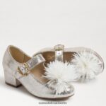 Sam Edelman Talia Mary Jane mit Blockabsatz Kinder weiches Silber Schuhwerk 2P8JNV1047 - Image 7