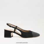 Sam Edelman Tarra-Slingback-Absatz Frauen schwarzes Wildleder Schuhwerk 2P8JNV374 - Image 2