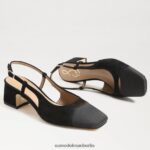 Sam Edelman Tarra-Slingback-Absatz Frauen schwarzes Wildleder Schuhwerk 2P8JNV374 - Image 7