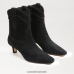 Sam Edelman Taryn-Stiefeletten Frauen schwarzes Wildleder Schuhwerk 2P8JNV811