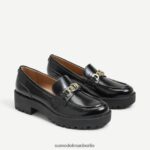 Sam Edelman Teagan-Loafer mit Stollensohle Frauen schwarzes Lackleder Schuhwerk 2P8JNV395