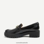Sam Edelman Teagan-Loafer mit Stollensohle Frauen schwarzes Lackleder Schuhwerk 2P8JNV395 - Image 4