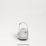 Sam Edelman Terra-Slingback-Kitten-Heel Frauen weiches Silber Schuhwerk 2P8JNV187 - Image 3