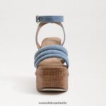 Sam Edelman Tibby-Sandale mit Plateauabsatz Frauen Montroseblau Schuhwerk 2P8JNV437 - Image 3