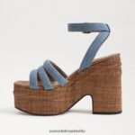 Sam Edelman Tibby-Sandale mit Plateauabsatz Frauen Montroseblau Schuhwerk 2P8JNV437 - Image 4