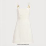 Sam Edelman Tinsley Minikleid Frauen Gardenie Bekleidung 2P8JNV1102 - Image 5