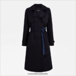 Sam Edelman Trenchcoat mit Gürtel Frauen Marine Bekleidung 2P8JNV1191 - Image 5