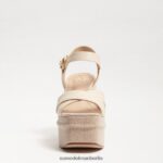 Sam Edelman Trianna-Plateausandale Frauen modernes Elfenbein Schuhwerk 2P8JNV533 - Image 3