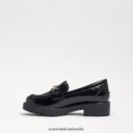 Sam Edelman Tully-Loafer Kinder Black-Box-Leder Schuhwerk 2P8JNV922 - Image 4