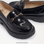 Sam Edelman Tully-Loafer Kinder Black-Box-Leder Schuhwerk 2P8JNV922 - Image 7