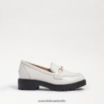 Sam Edelman Tully-Loafer Kinder strahlend weißes Boxleder Schuhwerk 2P8JNV921 - Image 2