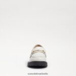 Sam Edelman Tully-Loafer Kinder strahlend weißes Boxleder Schuhwerk 2P8JNV921 - Image 3