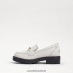 Sam Edelman Tully-Loafer Kinder strahlend weißes Boxleder Schuhwerk 2P8JNV921 - Image 4