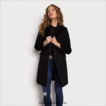 Sam Edelman Twill-Wollmantel Frauen Schwarz Bekleidung 2P8JNV1221