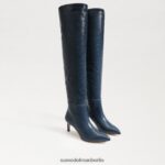 Sam Edelman Ursula hoher Stiefel Frauen Pazifikmarine Schuhwerk 2P8JNV743