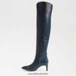 Sam Edelman Ursula hoher Stiefel Frauen Pazifikmarine Schuhwerk 2P8JNV743 - Image 4
