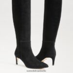 Sam Edelman Ursula hoher Stiefel Frauen schwarzes Wildleder Schuhwerk 2P8JNV744 - Image 7