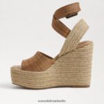 Sam Edelman Vada Espadrille-Keilsandale Frauen cuoio Schuhwerk 2P8JNV384 - Image 4