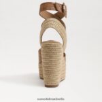 Sam Edelman Vada Espadrille-Keilsandale Frauen cuoio Schuhwerk 2P8JNV384 - Image 5
