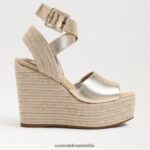 Sam Edelman Vada Espadrille-Keilsandale Frauen Gold Blatt Schuhwerk 2P8JNV383 - Image 2