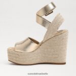 Sam Edelman Vada Espadrille-Keilsandale Frauen Gold Blatt Schuhwerk 2P8JNV383 - Image 4