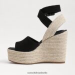 Sam Edelman Vada Espadrille-Keilsandale Frauen Schwarz Schuhwerk 2P8JNV381 - Image 4