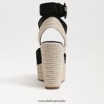 Sam Edelman Vada Espadrille-Keilsandale Frauen Schwarz Schuhwerk 2P8JNV381 - Image 5