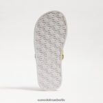 Sam Edelman Valeri Slide-Sandale Kinder buttergelbes Leder Schuhwerk 2P8JNV1048 - Image 6