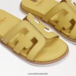 Sam Edelman Valeri Slide-Sandale Kinder buttergelbes Leder Schuhwerk 2P8JNV1048 - Image 7