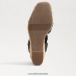 Sam Edelman Vaughn Espadrille-Keilsandale Frauen schwarzes Gewebe Schuhwerk 2P8JNV245 - Image 6