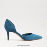 Sam Edelman Viv-Pumpe mit spitzer Zehenpartie Frauen Saphir-Wildleder Schuhwerk 2P8JNV369 - Image 2