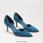 Sam Edelman Viv-Pumpe mit spitzer Zehenpartie Frauen Saphir-Wildleder Schuhwerk 2P8JNV369